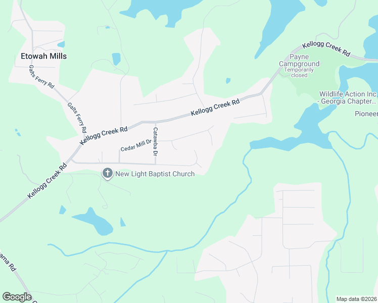 map of restaurants, bars, coffee shops, grocery stores, and more near 2866 Cedar Mill Crossing in Acworth