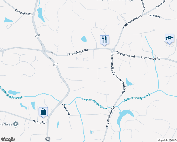 map of restaurants, bars, coffee shops, grocery stores, and more near 895 Freemanwood Lane in Alpharetta