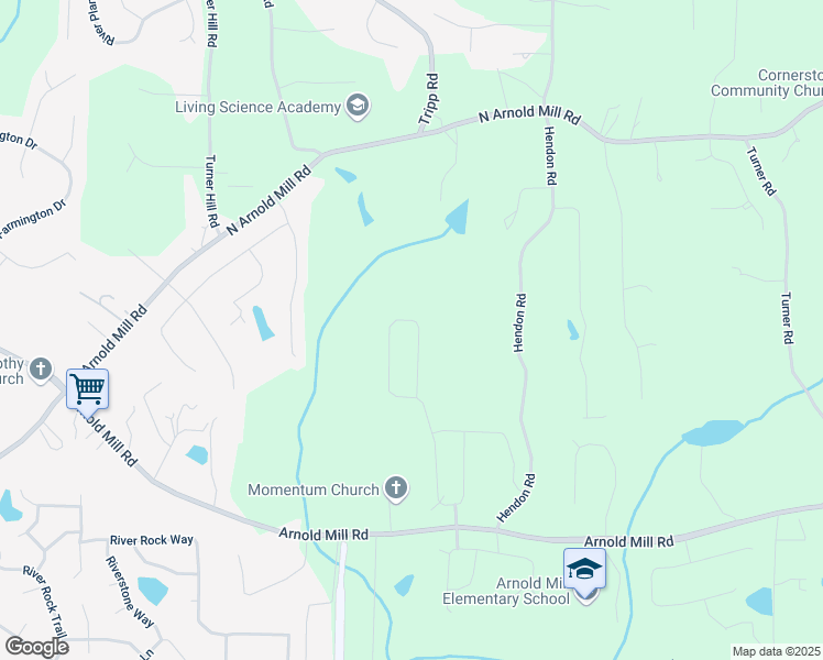 map of restaurants, bars, coffee shops, grocery stores, and more near 918 Keystone Drive in Woodstock