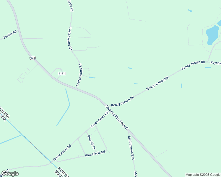 map of restaurants, bars, coffee shops, grocery stores, and more near 420 New Life Church Road in Tabor City
