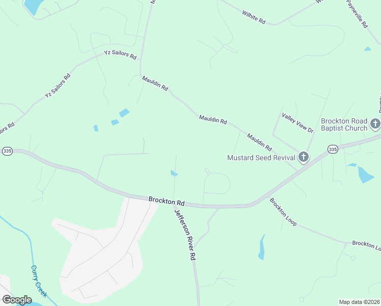 map of restaurants, bars, coffee shops, grocery stores, and more near 585 Mauldin Road in Jefferson