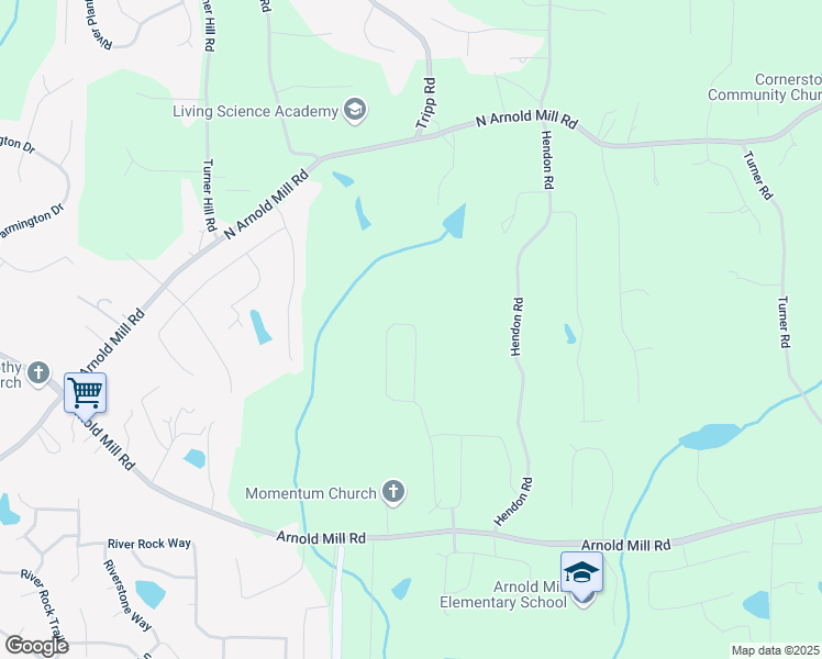 map of restaurants, bars, coffee shops, grocery stores, and more near 918 Keystone Drive in Woodstock
