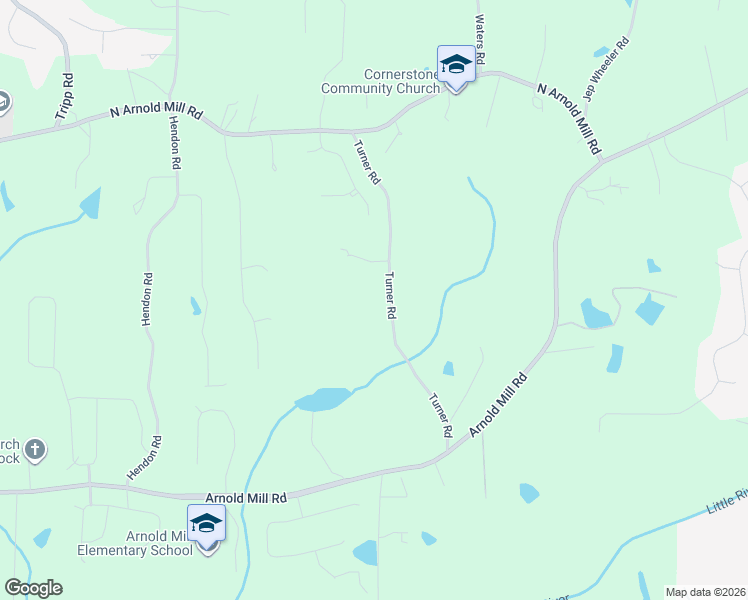 map of restaurants, bars, coffee shops, grocery stores, and more near 7744 Turner Road in Woodstock