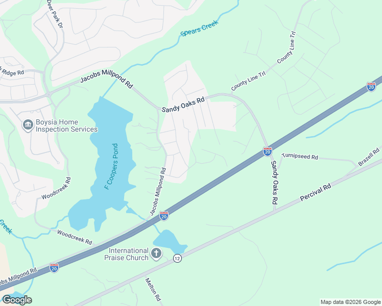 map of restaurants, bars, coffee shops, grocery stores, and more near 1100 Sandy Oaks Road in Elgin