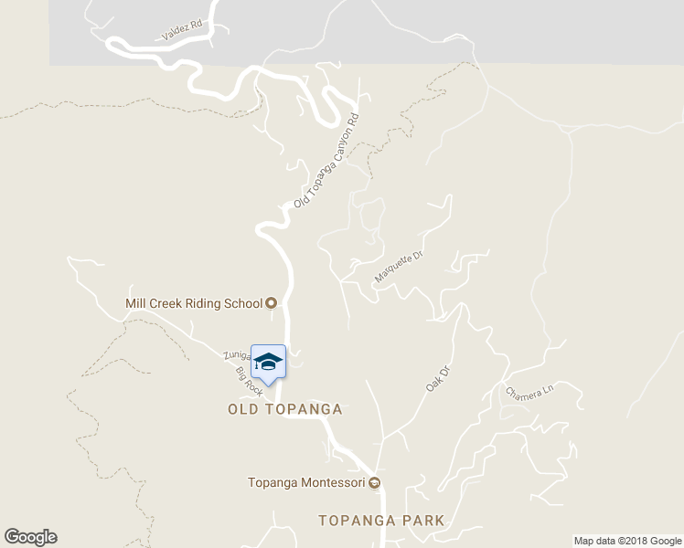 map of restaurants, bars, coffee shops, grocery stores, and more near 2700 Topanga Skyline Drive in Topanga