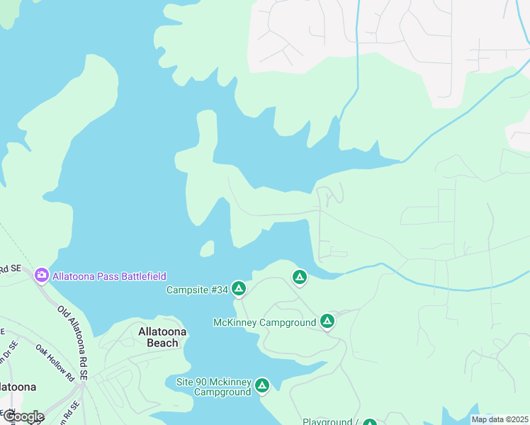 map of restaurants, bars, coffee shops, grocery stores, and more near 5488-5498 Kings Camp Road Southeast in Acworth