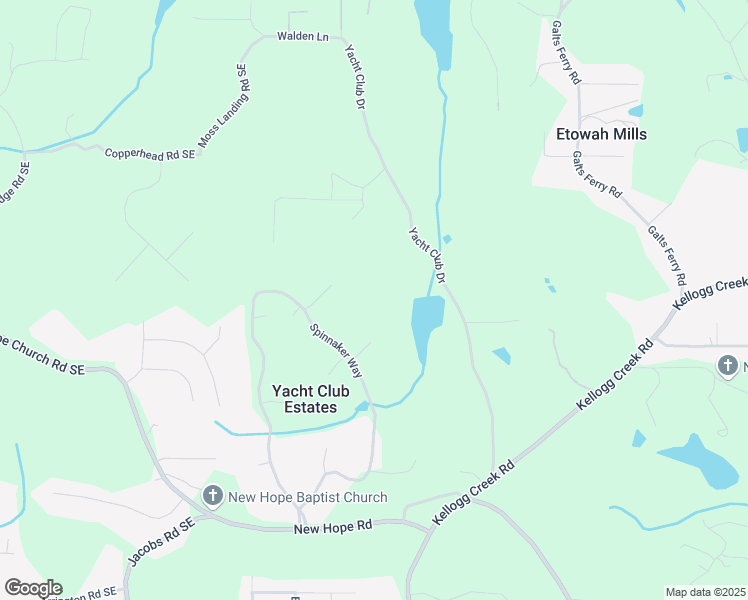 map of restaurants, bars, coffee shops, grocery stores, and more near 6791 Yacht Club Drive in Acworth