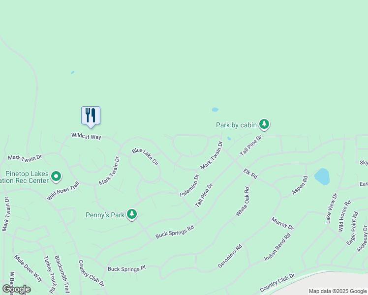 map of restaurants, bars, coffee shops, grocery stores, and more near 7096 Moon Creek Circle in Navajo County