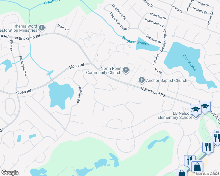 map of restaurants, bars, coffee shops, grocery stores, and more near 105 Camberley Court in Columbia