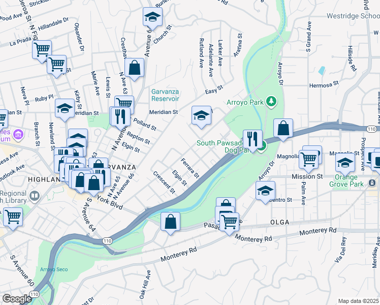 map of restaurants, bars, coffee shops, grocery stores, and more near 626 San Pascual Avenue in Los Angeles