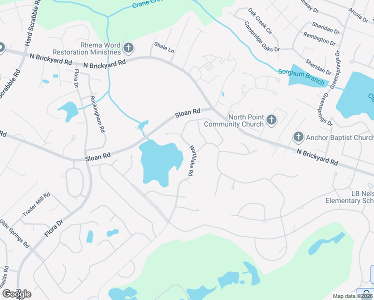 map of restaurants, bars, coffee shops, grocery stores, and more near 305 Northlake Road in Columbia