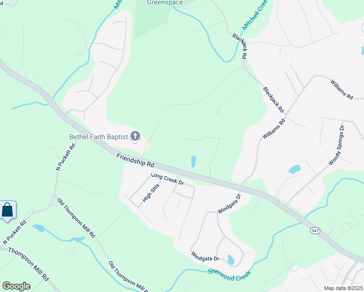 map of restaurants, bars, coffee shops, grocery stores, and more near 3227 Heritage Way in Buford