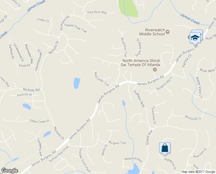 map of restaurants, bars, coffee shops, grocery stores, and more near 1105 Thornebrooke Court in Suwanee