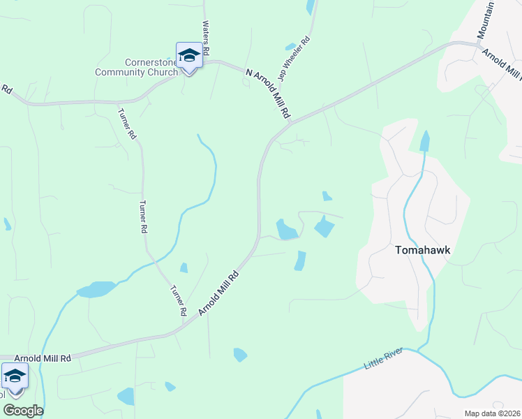 map of restaurants, bars, coffee shops, grocery stores, and more near 832 Arnold Mill Road in Woodstock