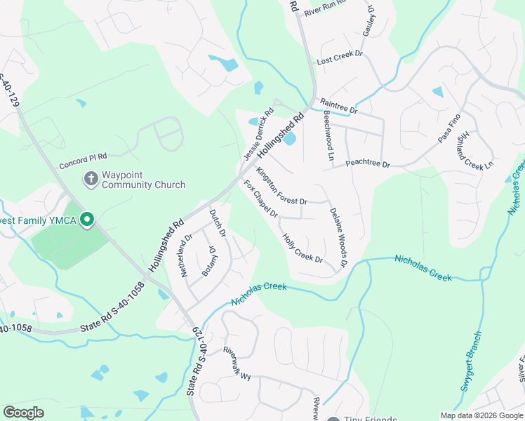 map of restaurants, bars, coffee shops, grocery stores, and more near 118 Fox Chapel Drive in Irmo