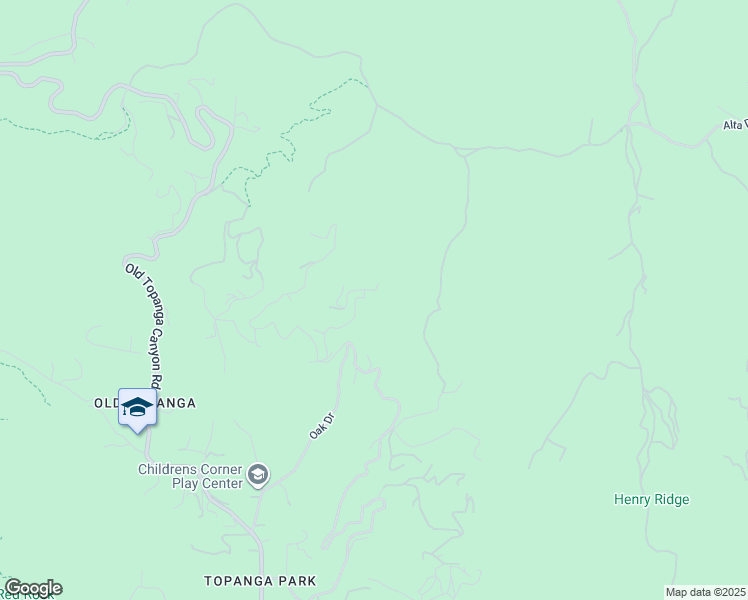 map of restaurants, bars, coffee shops, grocery stores, and more near 2566 Burson Road in Topanga