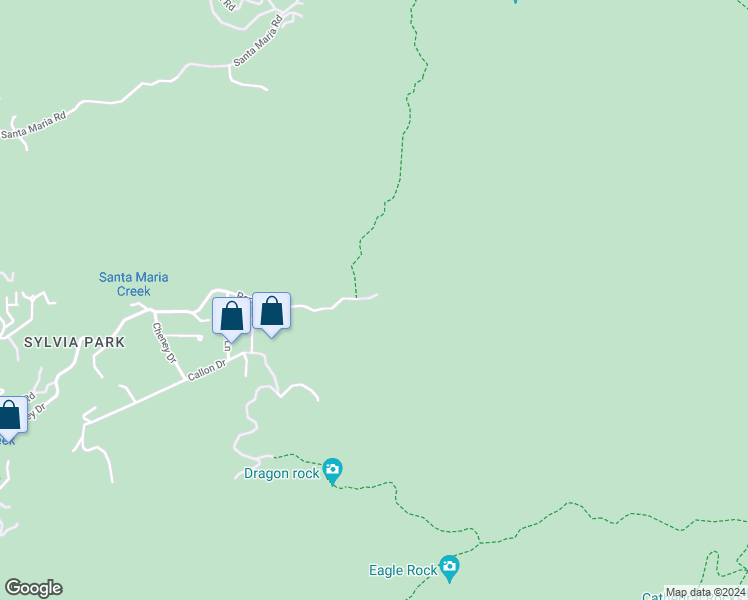 map of restaurants, bars, coffee shops, grocery stores, and more near Paradise Lane in Topanga