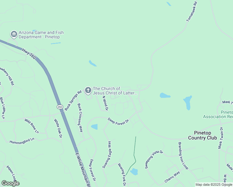 map of restaurants, bars, coffee shops, grocery stores, and more near 2546 Village Court in Navajo County