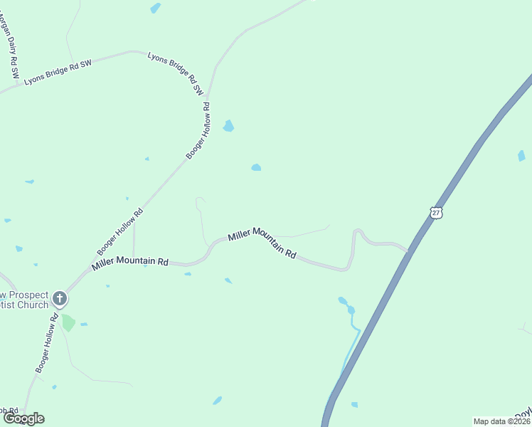map of restaurants, bars, coffee shops, grocery stores, and more near 386 Miller Mountain Road Southwest in Lindale