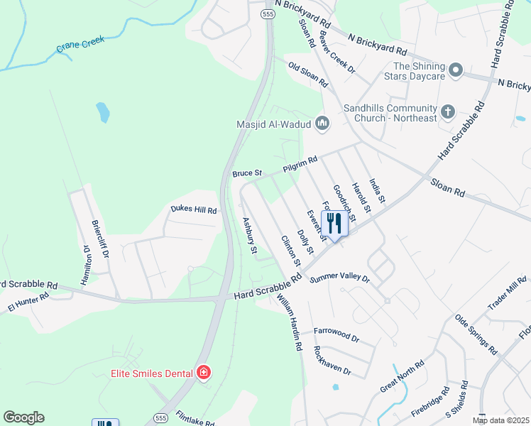map of restaurants, bars, coffee shops, grocery stores, and more near 300 Clinton Street in Columbia