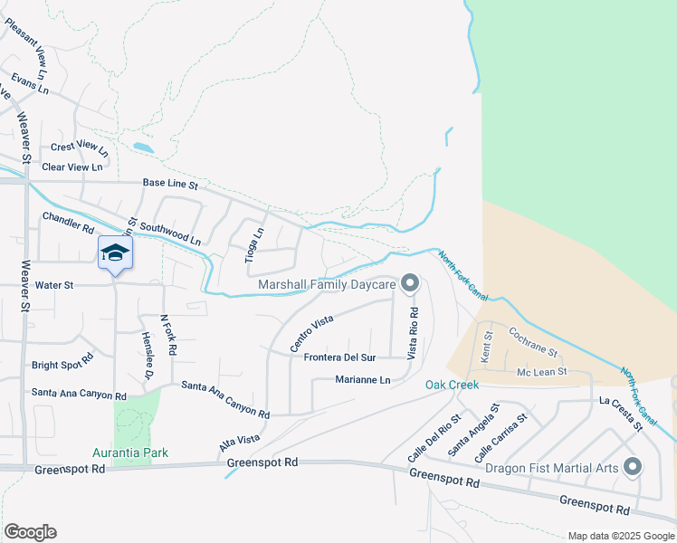 map of restaurants, bars, coffee shops, grocery stores, and more near 30185 Tenaya Lane in Highland