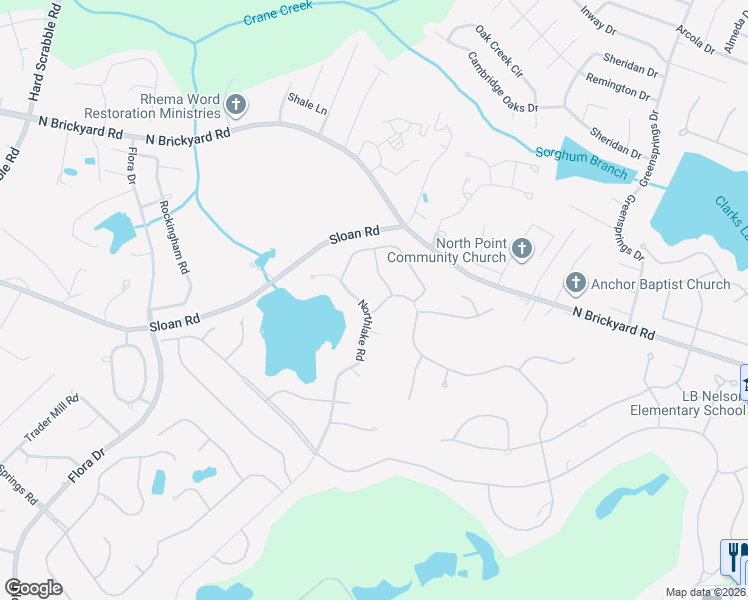 map of restaurants, bars, coffee shops, grocery stores, and more near 2004 Riding Ridge Road in Columbia
