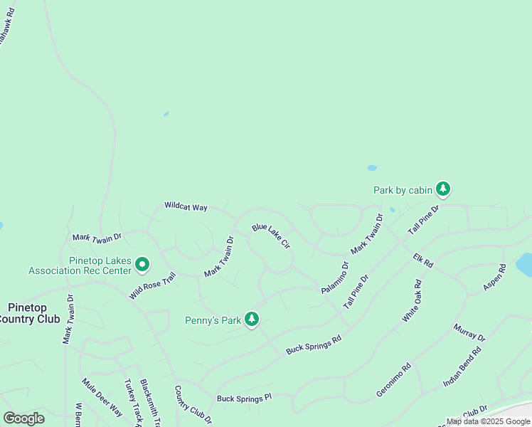 map of restaurants, bars, coffee shops, grocery stores, and more near 6739 Mark Twain Drive in Navajo County