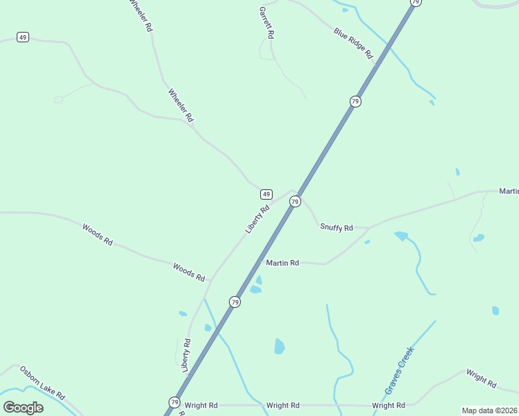 map of restaurants, bars, coffee shops, grocery stores, and more near 628 Liberty Road in Blountsville