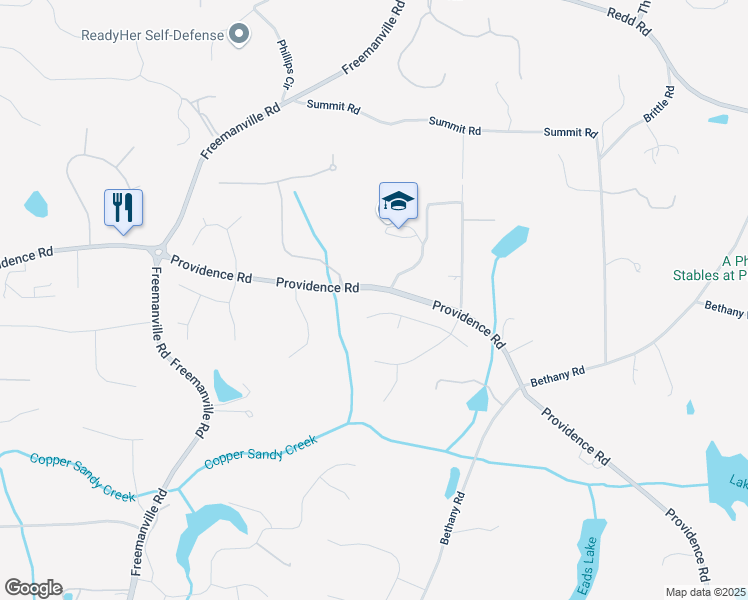 map of restaurants, bars, coffee shops, grocery stores, and more near 4065 Haven Terrace in Milton
