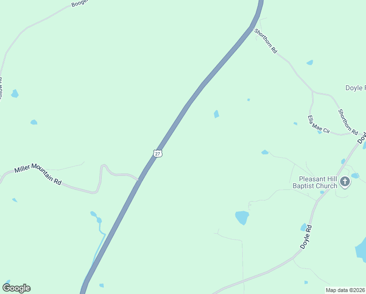 map of restaurants, bars, coffee shops, grocery stores, and more near 5281 Cedartown Highway in Lindale