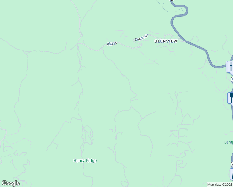 map of restaurants, bars, coffee shops, grocery stores, and more near 1700 Greenleaf Canyon Road in Topanga