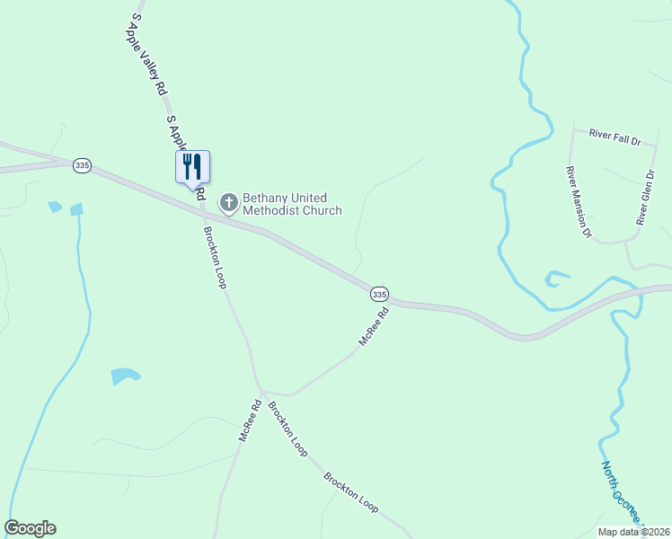 map of restaurants, bars, coffee shops, grocery stores, and more near 4964-5080 Brockton Road in Jefferson