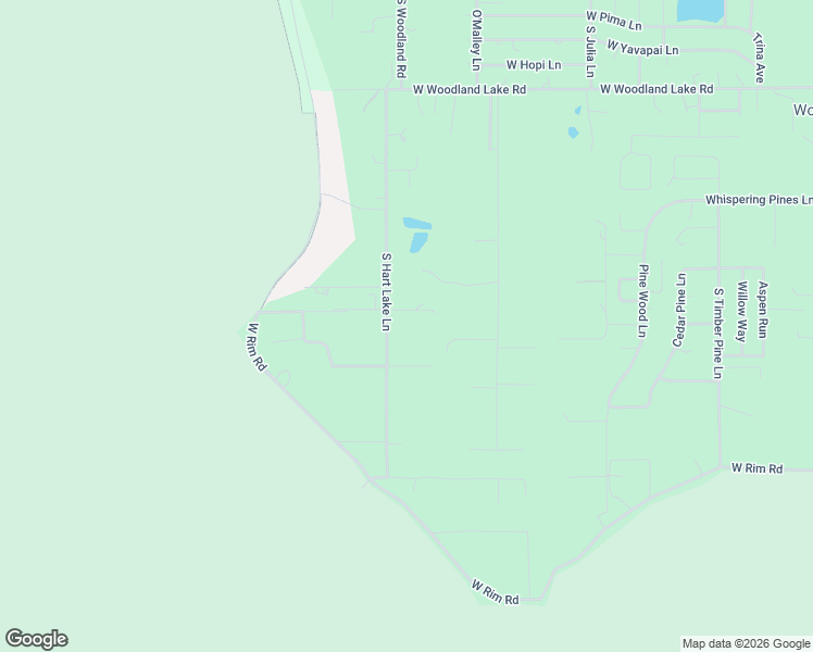 map of restaurants, bars, coffee shops, grocery stores, and more near 2545 South Hart Lake Lane in Pinetop-Lakeside