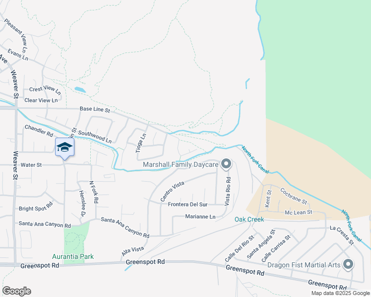 map of restaurants, bars, coffee shops, grocery stores, and more near 7454 Tenaya Court in Highland
