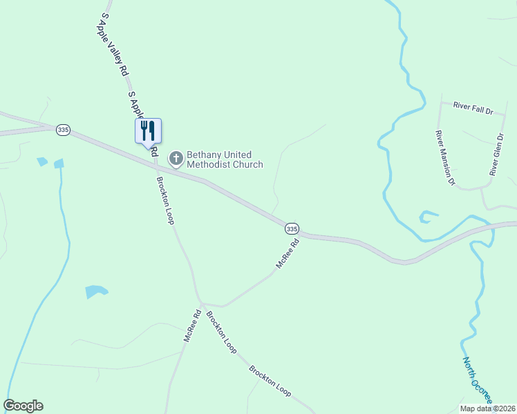 map of restaurants, bars, coffee shops, grocery stores, and more near 4964-5080 Brockton Road in Jefferson