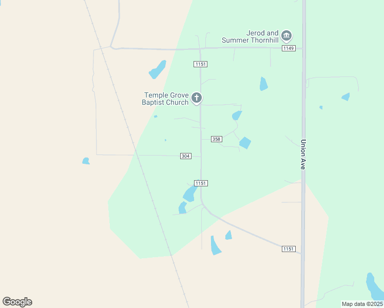map of restaurants, bars, coffee shops, grocery stores, and more near 185 Road 1151 in Plantersville