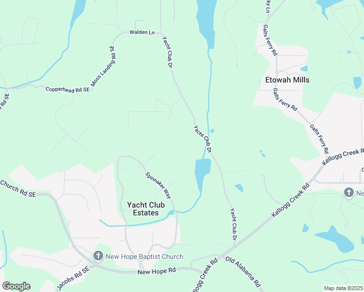 map of restaurants, bars, coffee shops, grocery stores, and more near 6791 Yacht Club Drive in Acworth