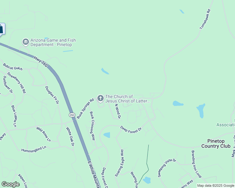 map of restaurants, bars, coffee shops, grocery stores, and more near 4158 Stone Pine Drive in Navajo County