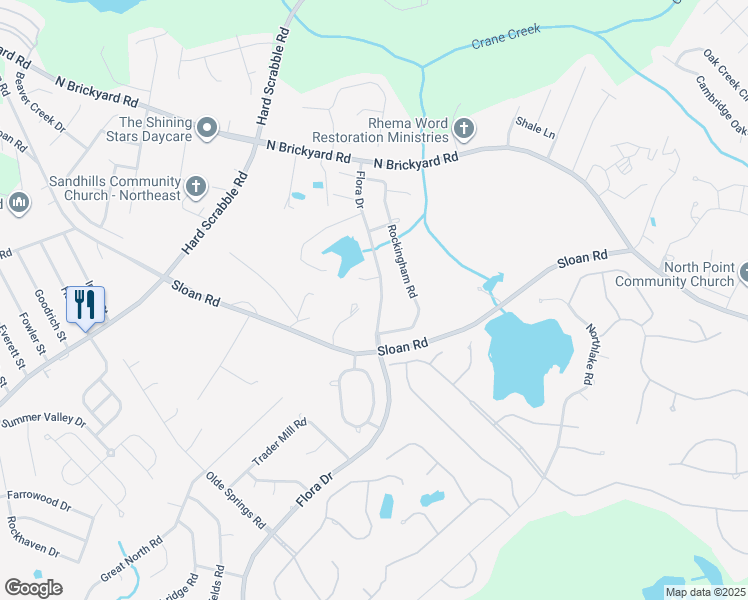 map of restaurants, bars, coffee shops, grocery stores, and more near 18 Flora Circle in Columbia