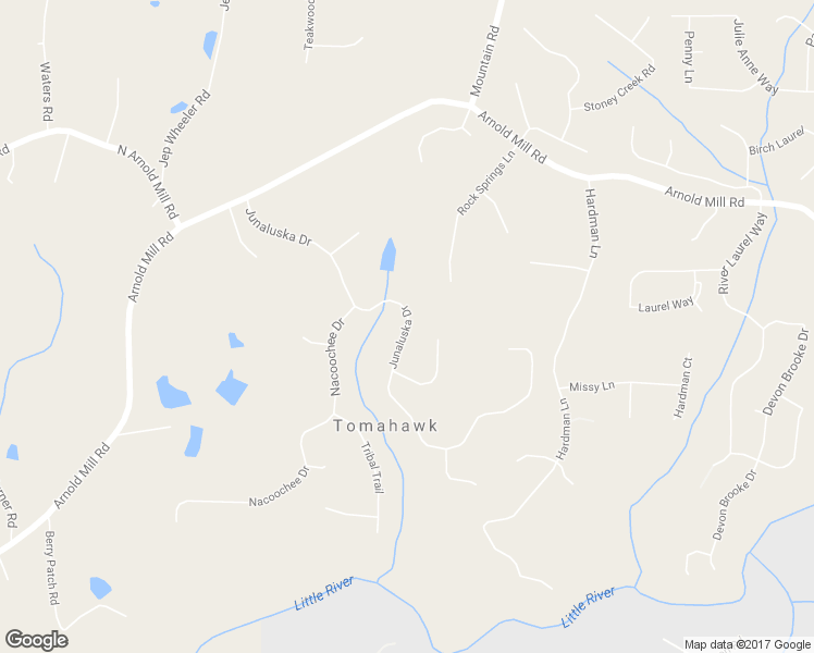 map of restaurants, bars, coffee shops, grocery stores, and more near 158 Junaluska Drive in Woodstock