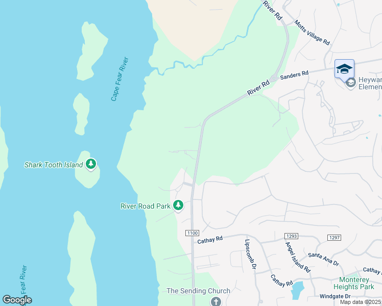 map of restaurants, bars, coffee shops, grocery stores, and more near 108 River Gate Lane in Wilmington