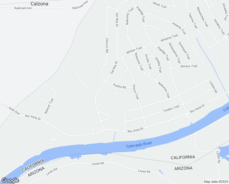 map of restaurants, bars, coffee shops, grocery stores, and more near 7554 Acoma Trail in Joshua Tree