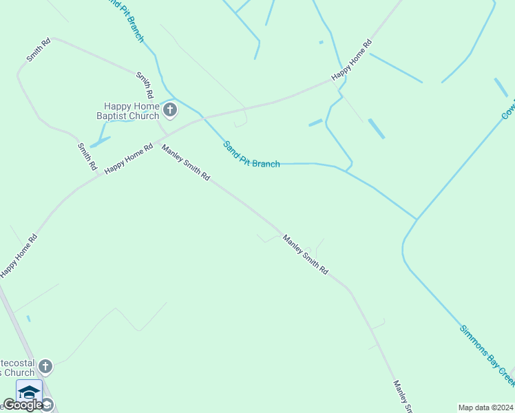 map of restaurants, bars, coffee shops, grocery stores, and more near 429 Manley Smith Road in Nakina