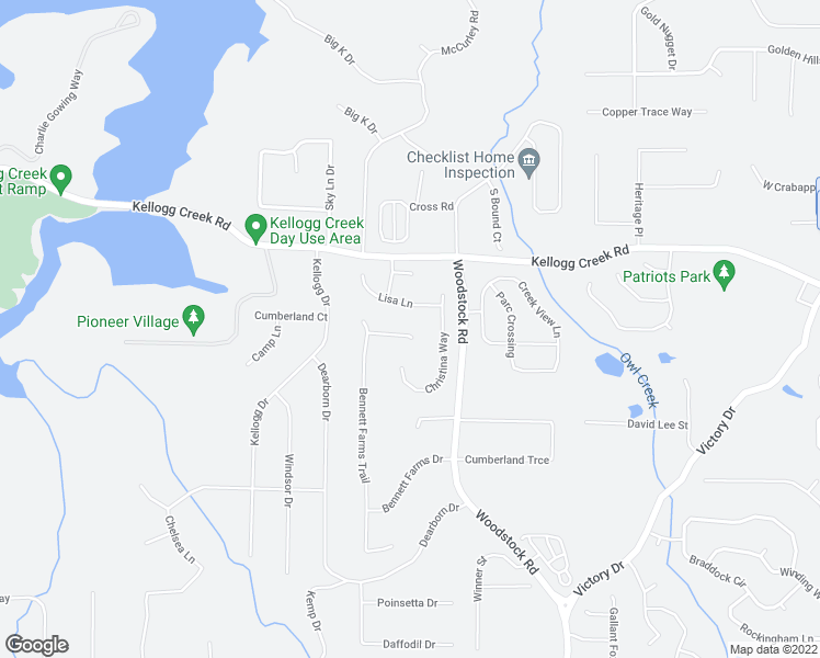 map of restaurants, bars, coffee shops, grocery stores, and more near 411 Bennett Farms Place in Acworth