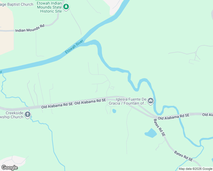 map of restaurants, bars, coffee shops, grocery stores, and more near 12 River Shoals Drive in Cartersville