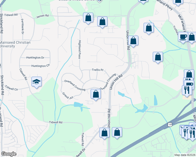 map of restaurants, bars, coffee shops, grocery stores, and more near 1520 Argonne Lane in Alpharetta