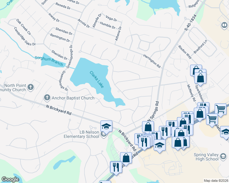 map of restaurants, bars, coffee shops, grocery stores, and more near 307 East Springs Road in Columbia