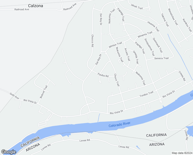 map of restaurants, bars, coffee shops, grocery stores, and more near 7554 Acoma Trail in Joshua Tree