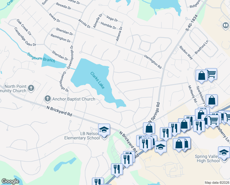map of restaurants, bars, coffee shops, grocery stores, and more near 307 East Springs Road in Columbia