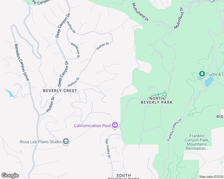 map of restaurants, bars, coffee shops, grocery stores, and more near 9702 Hensal Road in Beverly Hills